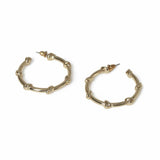 Argos Freedom Gold-tone Knot Medium Hoop Earrings- Buy online at McGrocer
