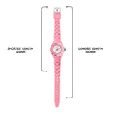 Tikkers kids watch pink silicone 30mm, imported from the UK