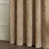 Paoletti velvet curtain Champagne 117x137cm - British product