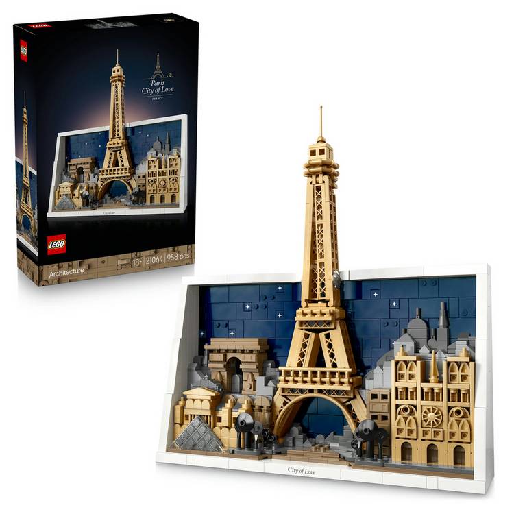 LEGO Architecture Paris City of Love building set 958 pieces, imported from the UK