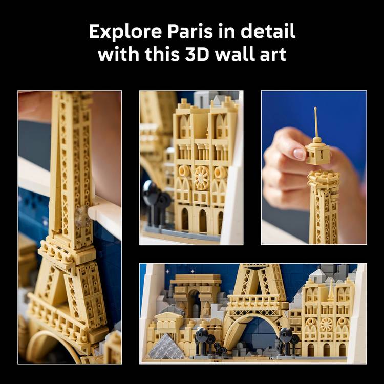 LEGO Architecture Paris City of Love building set 958 pieces, imported from the UK
