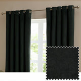 Furn blackout curtains velvet black 117x137cm (British brand)