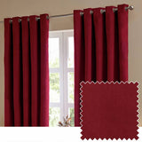 Argos Furn Ultimate Velvet Blackout Eyelet Curtains - Burgundy - 117x137cm- Buy online at McGrocer