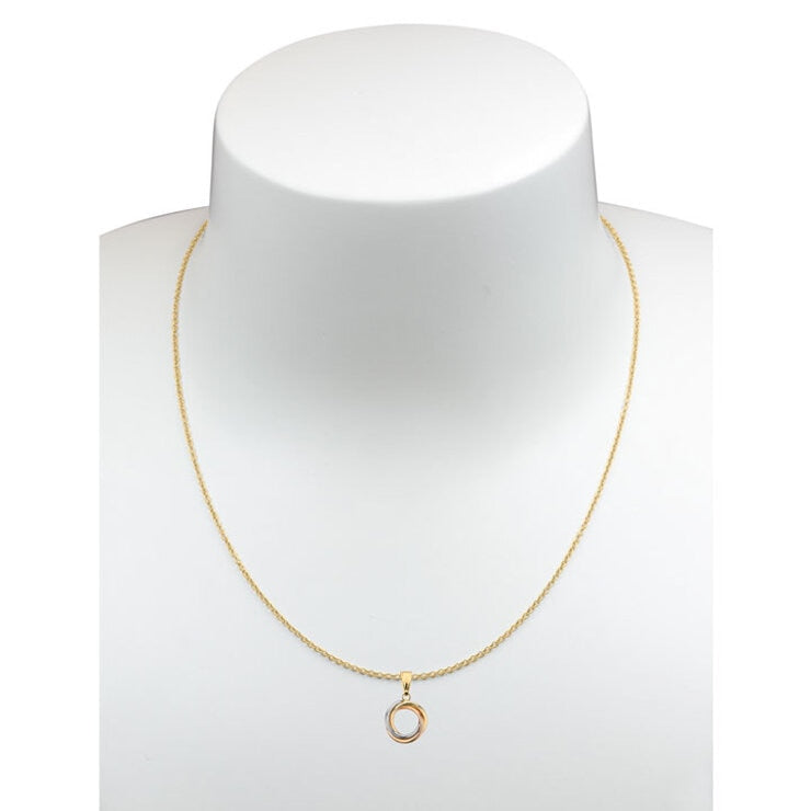 Costco 14ct tri colour gold knot pendant 18 inch (British brand)