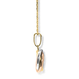 Costco 14ct tri colour gold knot pendant 18 inch (British brand)