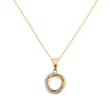 Costco UK 14ct Tri Colour Gold Knot Pendant Necklace 18 Inches- Buy online at McGrocer