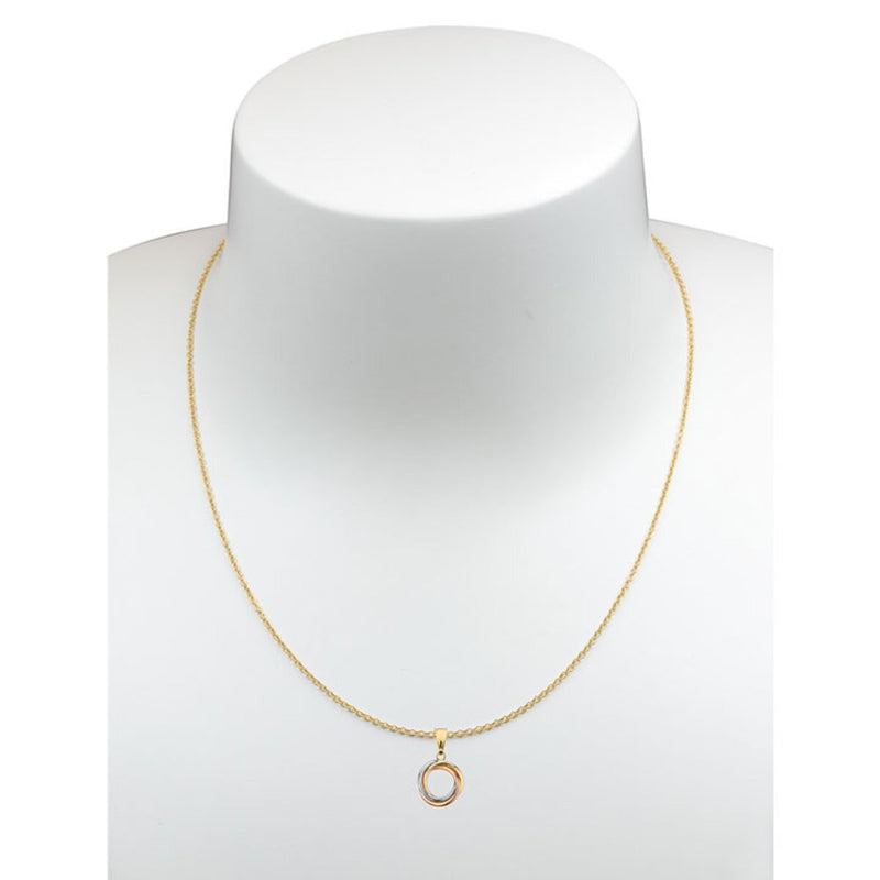 Costco 14ct tri colour gold knot pendant 18 inch (British brand)