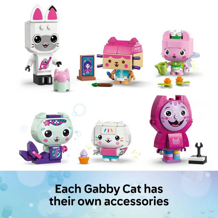 LEGO Gabby's Dollhouse brick-built cat friends set 11215, imported from the UK