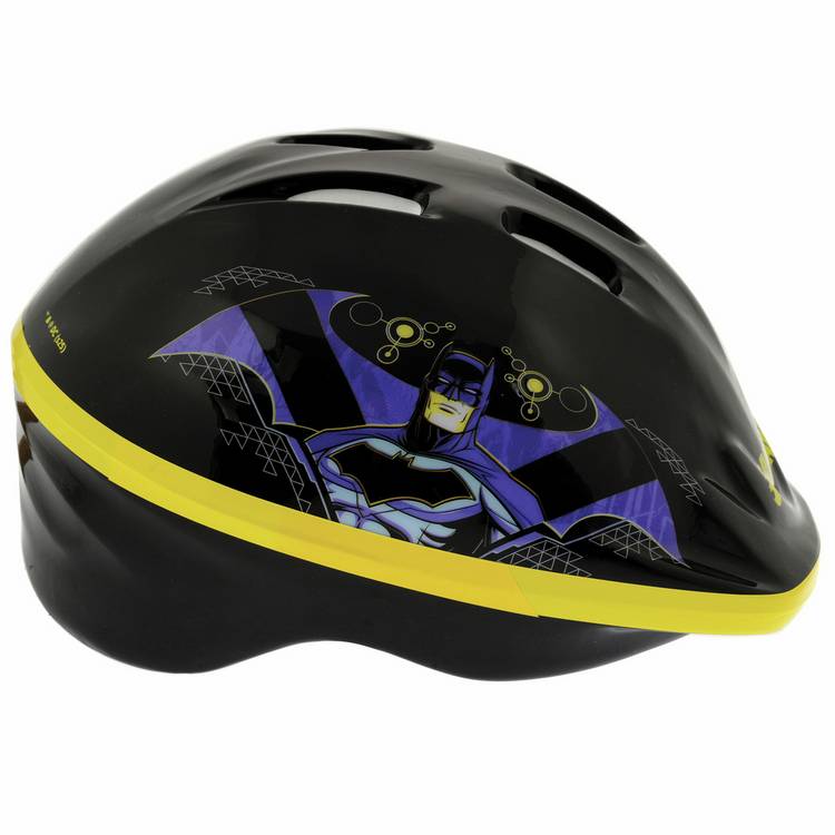 Batman kids bike helmet multicolour adjustable 48-52cm (British brand)