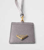 Prada Saffiano leather badge holder, imported from the UK