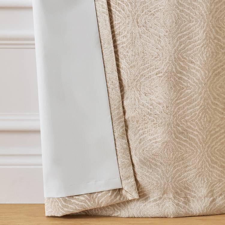 Argos Home blackout eyelet curtains champagne 117x137cm (British brand)