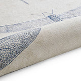 Harlequin Demoiselle indigo blue flatweave rug 120x170cm, imported from the UK
