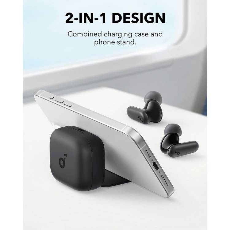 Soundcore true wireless earbuds black, imported from the UK