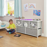Liberty House Toys 5 drawer storage unit grey, imported from the UK
