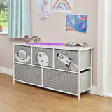 Liberty House Toys 5 drawer storage unit grey, imported from the UK