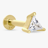 Argos Revere Gold Plated Sterling Silver Triangle Flatback Earring- Buy online at McGrocer
