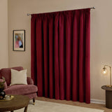 Furn velvet blackout curtains burgundy 117x137cm - British product