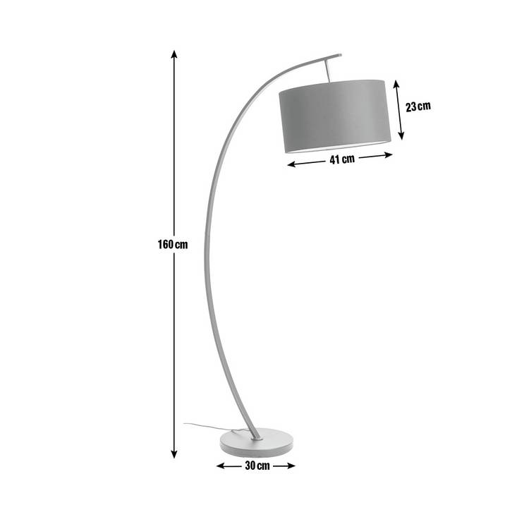 Argos Home Clane arch floor lamp black - British product