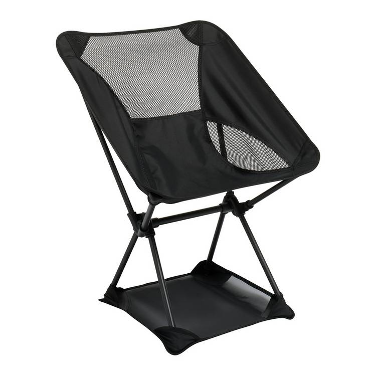 Pro Action lightweight folding camping chair black - British product