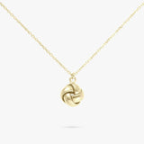 Argos Revere 9ct Gold Plated Sterling Silver Knot Pendant Necklace, 46cm Chain- Buy online at McGrocer