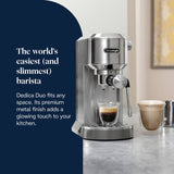 De'Longhi Dedica Duo espresso coffee machine, imported from the UK