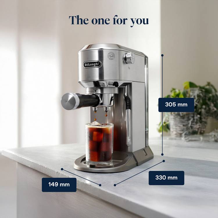 De'Longhi Dedica Duo espresso coffee machine, imported from the UK