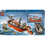 LEGO City Coast Guard rescue boat and helicopter toys, UK version