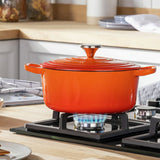 Habitat orange cast iron casserole dish 2.4L (British brand)