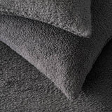 Argos Home teddy fleece grey bedding set single, UK version