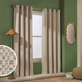 Argos Habitat Blackout Jacquard Eyelet Curtains Grey 117x137cm- Buy online at McGrocer
