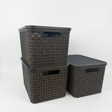Strata Urban charcoal storage baskets 3x24L, imported from the UK