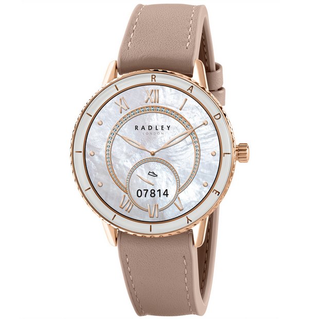 Radley Series 57 pink leather strap smartwatch - British product