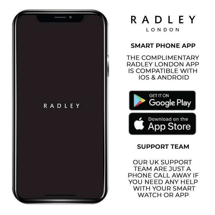 Radley Series 57 pink leather strap smartwatch - British product