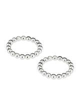 Harrods Christofle Perles Set of 2 Silver-Plated Napkin Rings- Buy online at McGrocer