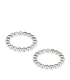 Christofle Perles napkin rings set of 2 silver-plated (British brand)