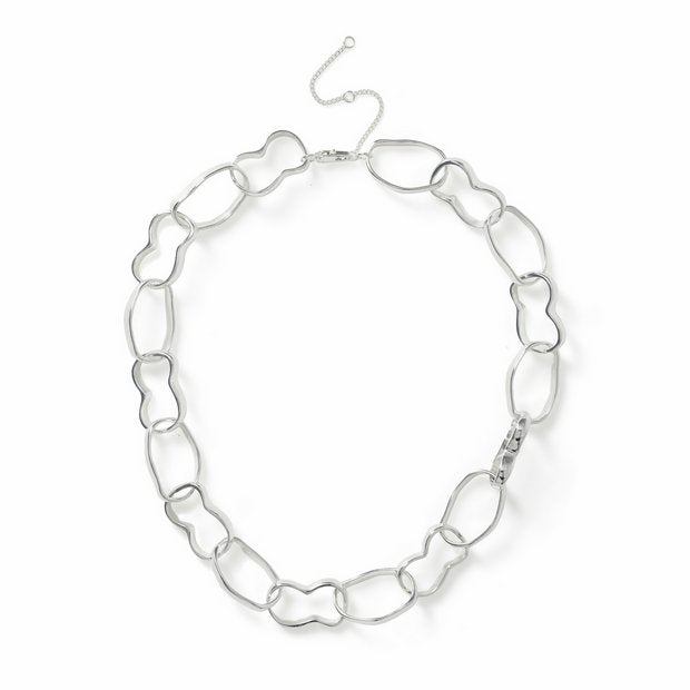 Revere silver tone link chain necklace, UK version