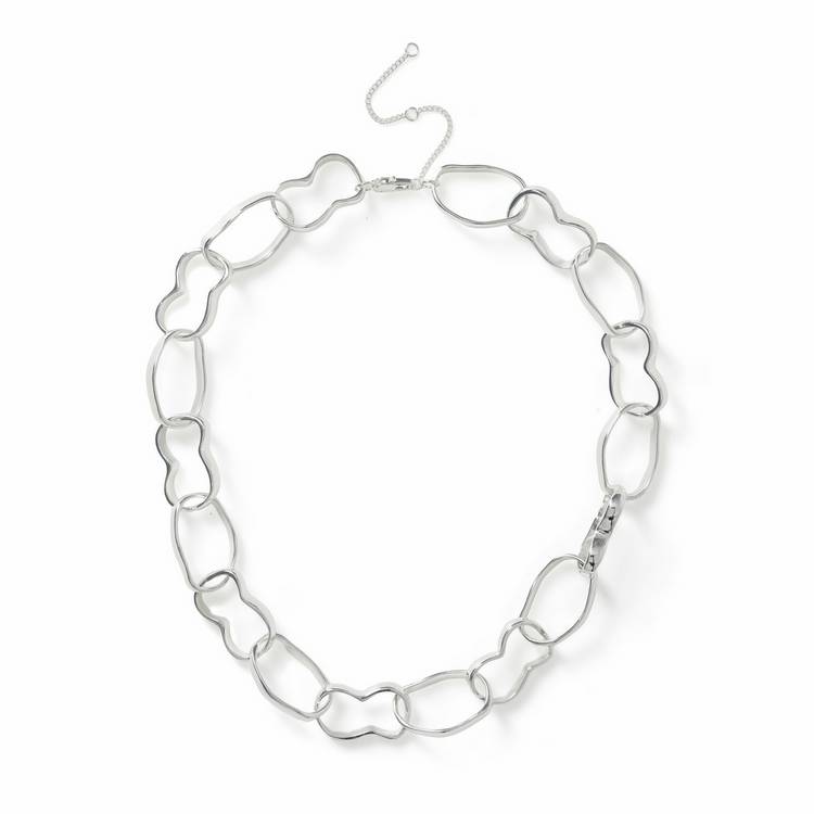 Revere silver tone link chain necklace, UK version