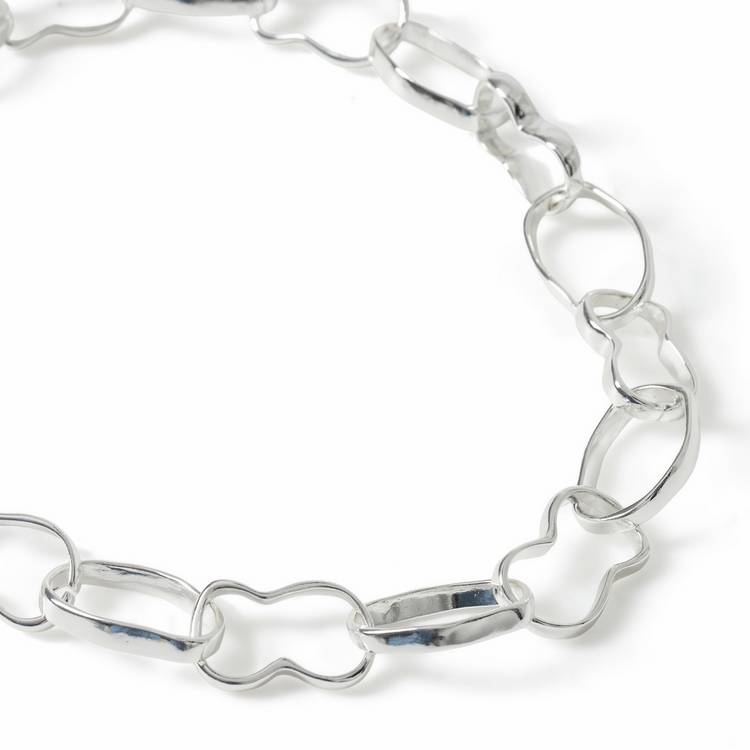 Revere silver tone link chain necklace, UK version