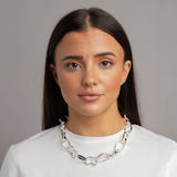 Revere silver tone link chain necklace, UK version