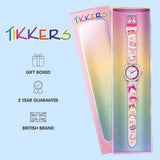 Tikkers kids 3D animal pink silicone strap watch (British brand)