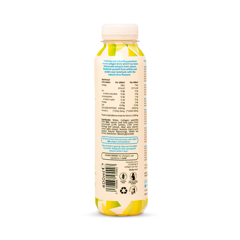 FYX Collagen Water Lemon & Lime 400ml - British product