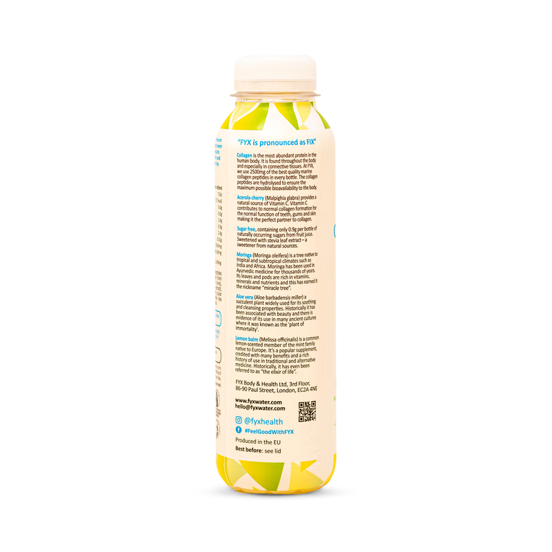 FYX Collagen Water Lemon & Lime 400ml - British product