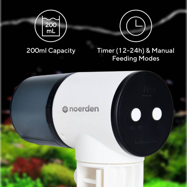 Noerden Splashy automatic fish feeder 200ml (British brand)
