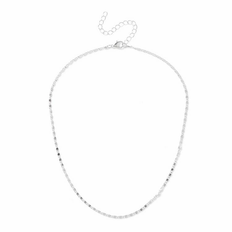 Revere Freedom silver-tone delicate chain necklace, UK version