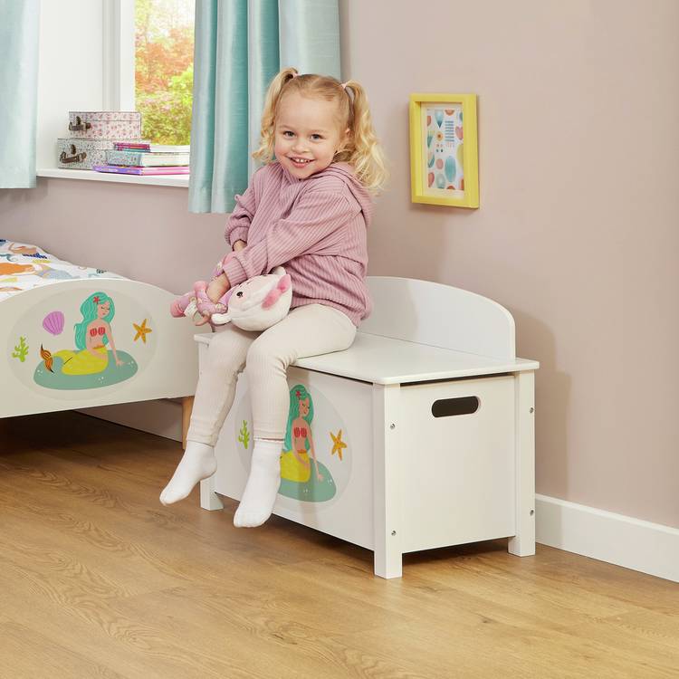 Liberty House Toys mermaid toy box white (British brand)