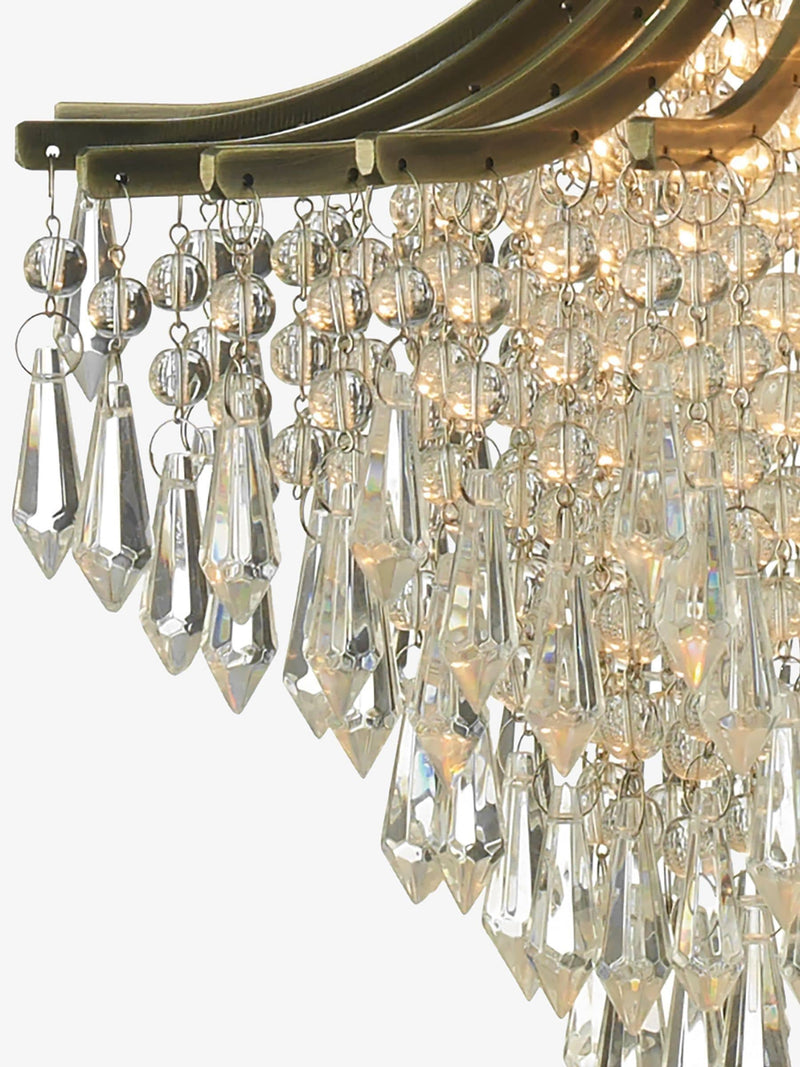 Dar Lighting Suri pendant antique brass 29cm - British product