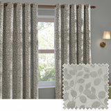 Argos Wylder Grace Leaf Floral Eyelet Curtains Grey 229x137cm- Buy online at McGrocer