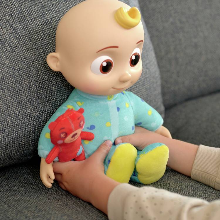 CoComelon Bedtime JJ doll 34cm, soft plush, imported from the UK
