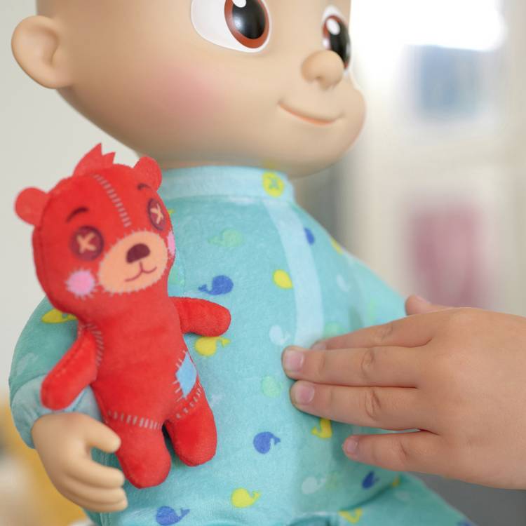 CoComelon Bedtime JJ doll 34cm, soft plush, imported from the UK