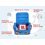 tonies PAW Patrol carry case with padded dividers and mesh pockets - British product